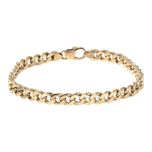 Small Curb Link Bracelet In Yellow Gold