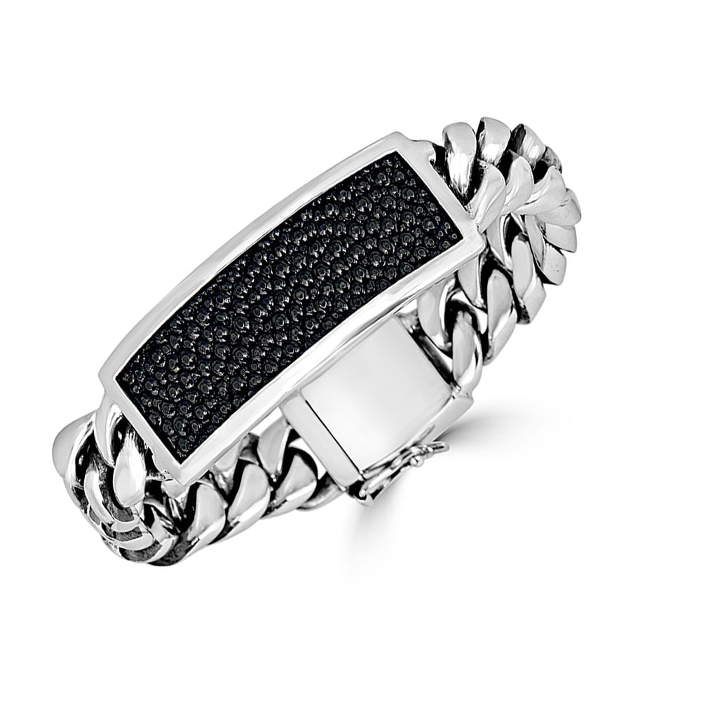 Wide Stingray ID Link Bracelet