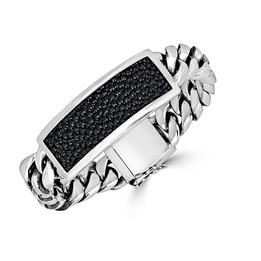 Wide Stingray ID Link Bracelet