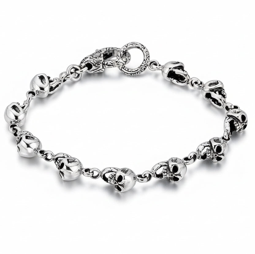 Small Skull Link Bracelet