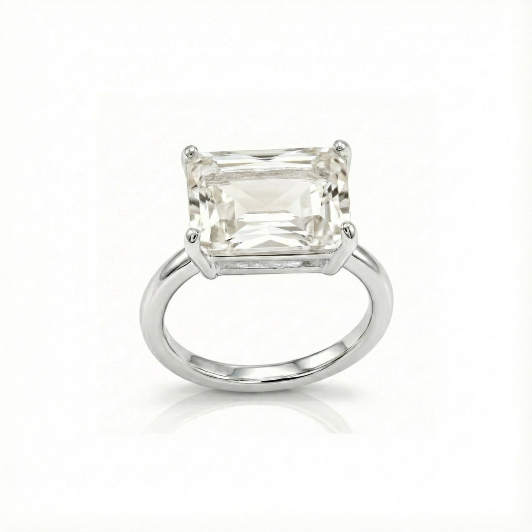 Emerald Cut Gemstone Ring