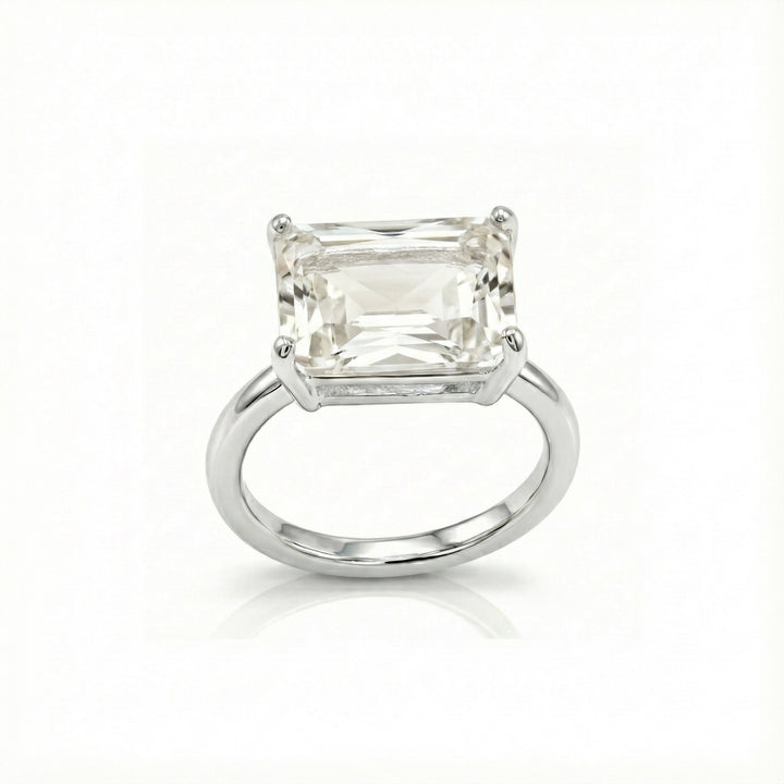 Emerald Cut Gemstone Ring