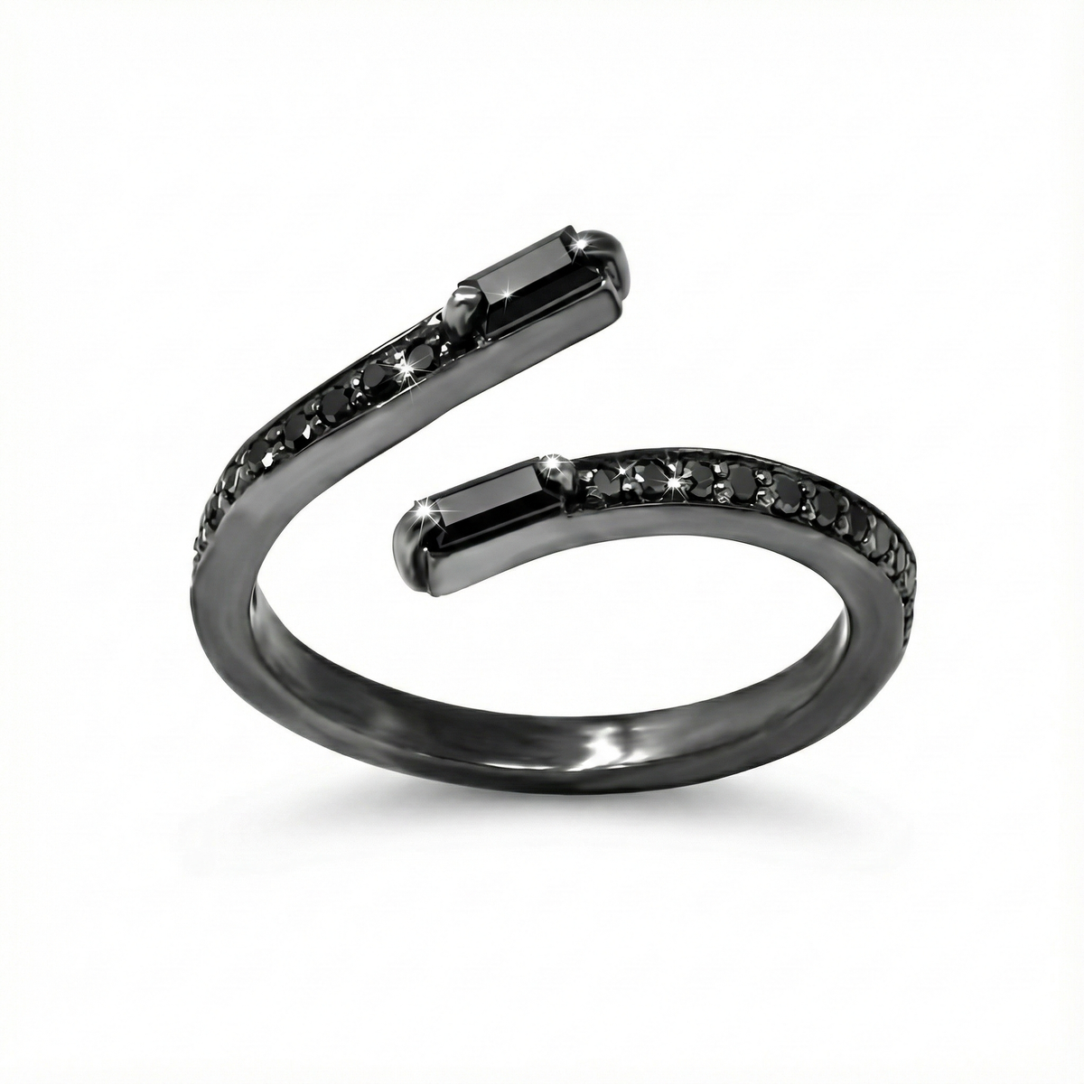 Open Pass Rings Black Diamond Open Bypass Ring | Versani