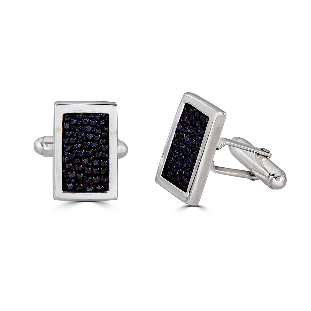 Stingray Inlay Rectangular Cufflinks