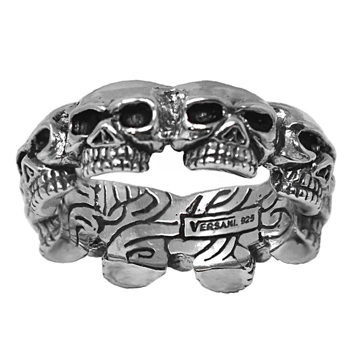 All Around Skull Band Ring