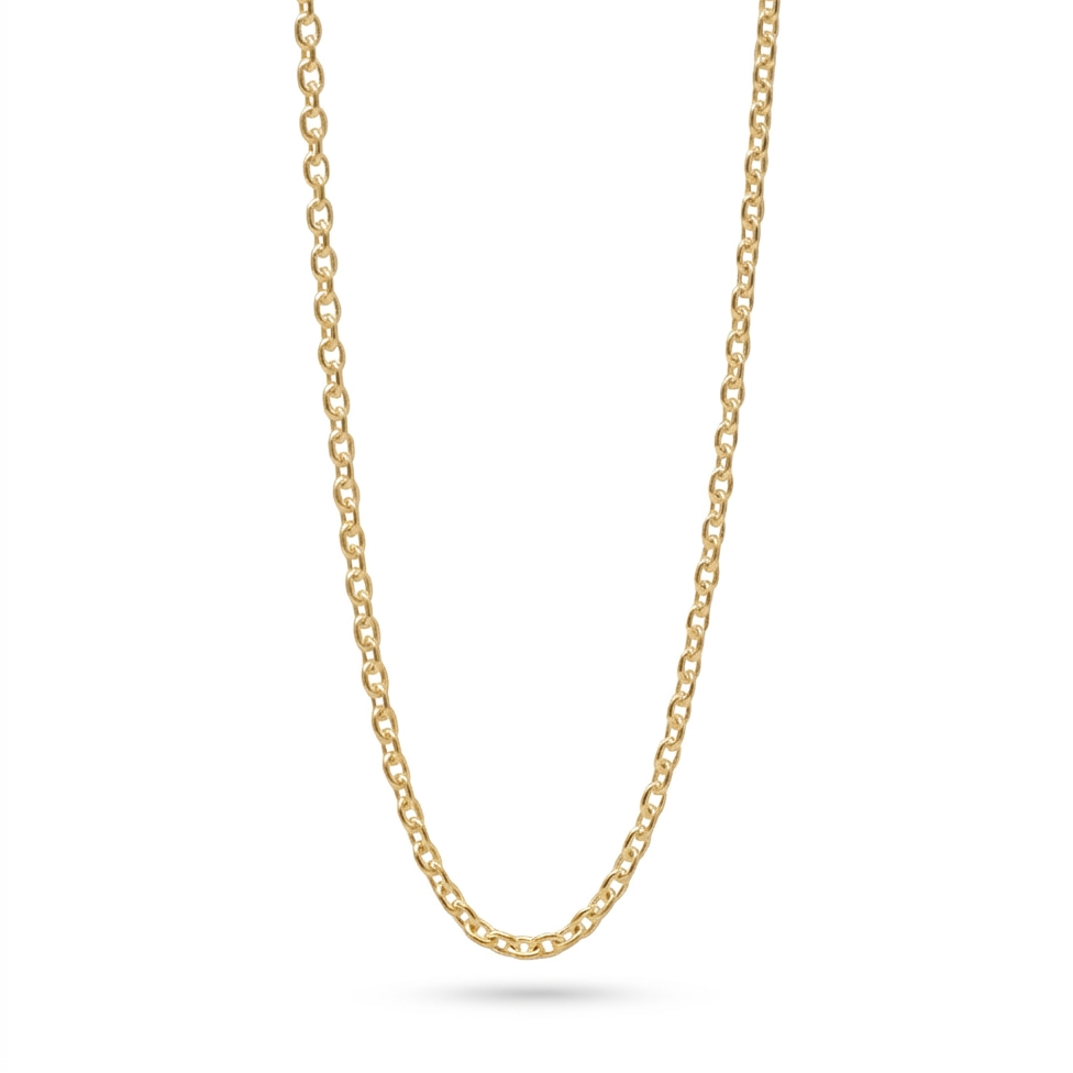 Unisex 14k gold 3.5mm cable chain necklace - Best gold layering chains by Versani SoHo
