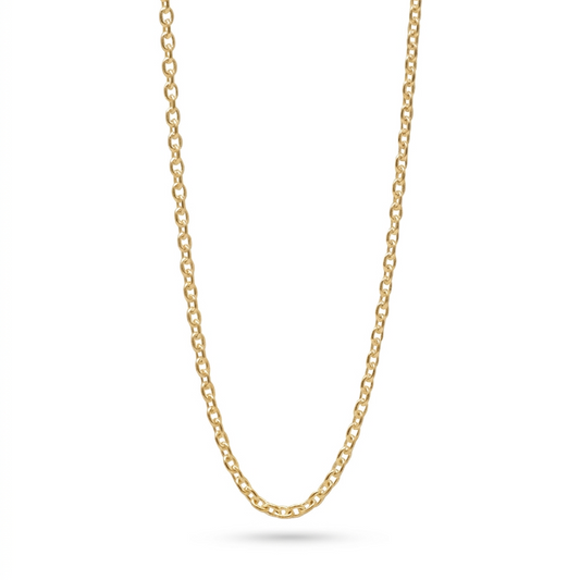 Unisex 14k gold 3.5mm cable chain necklace - Best gold layering chains by Versani SoHo