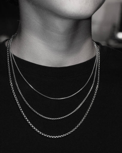 Small Round Box Chain, 1.8mm