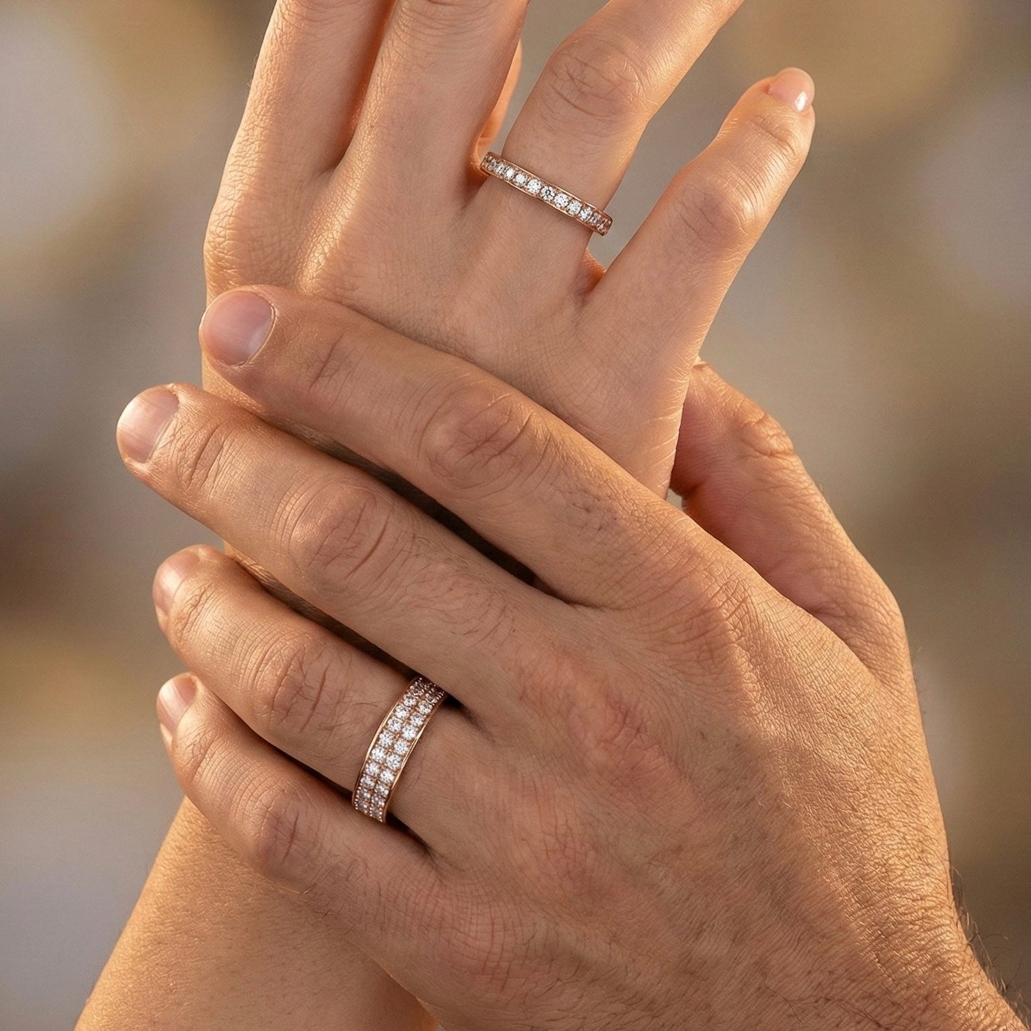 White Diamond Two Row Band