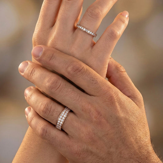 White Diamond Two Row Band