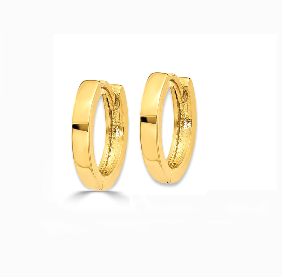 Gold Huggie Hoop Earrings