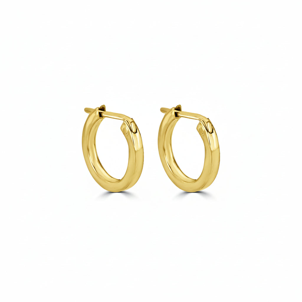 Gold Huggie Hoop Earrings