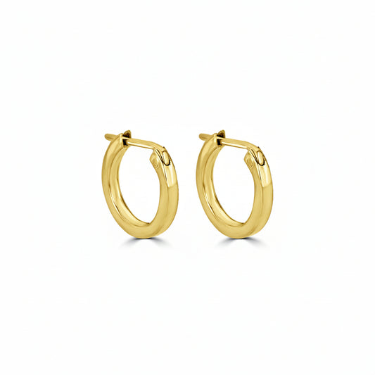 Gold Huggie Hoop Earrings