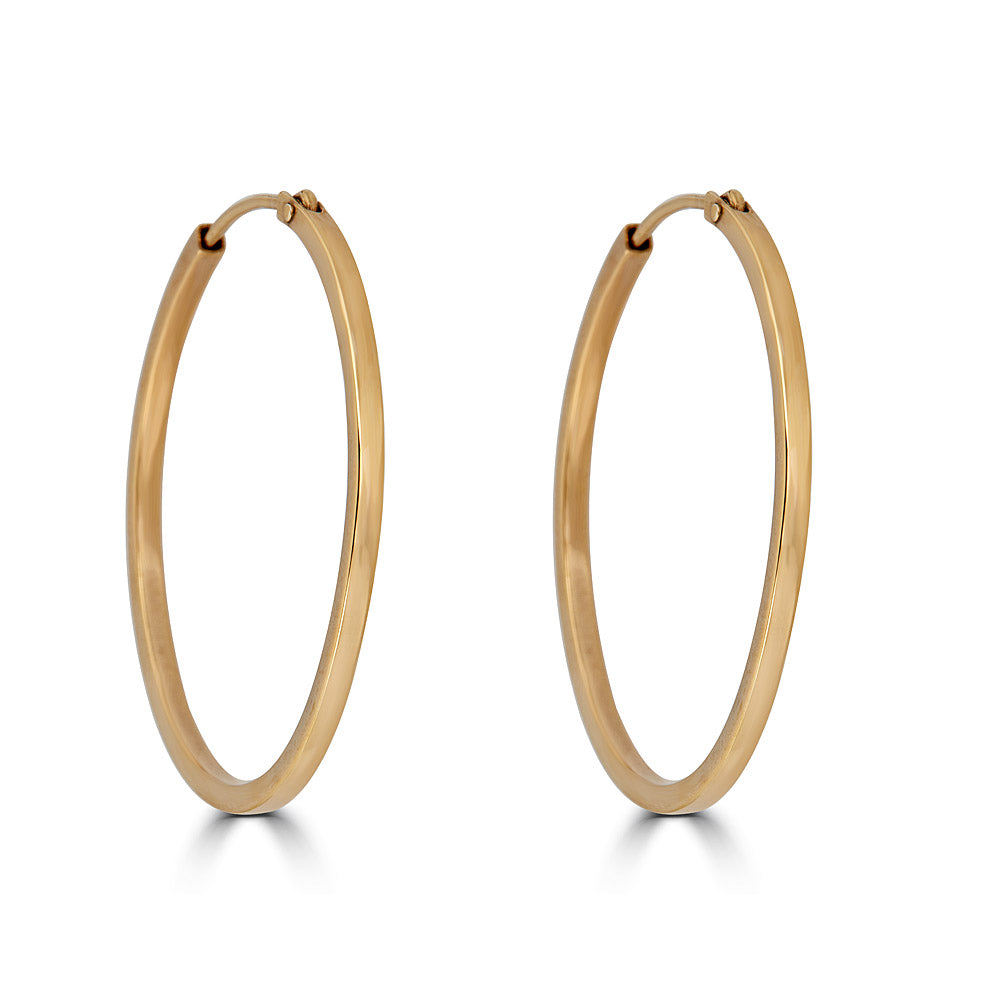 Small Gold Classic Hoop Earrings