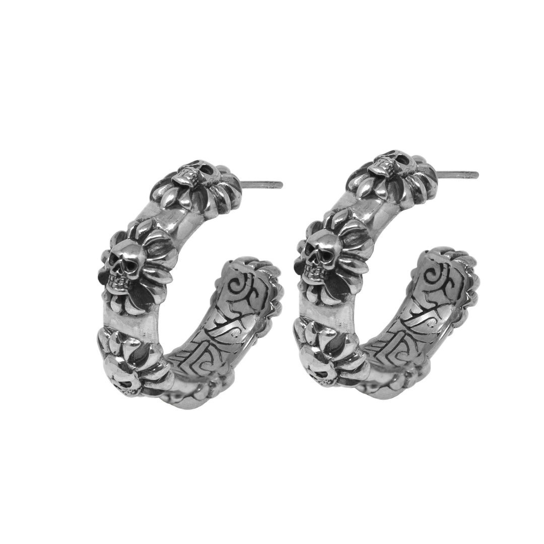 Skulls Hoop Earrings