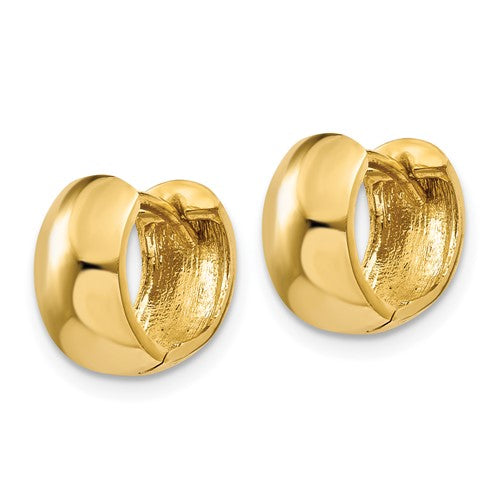 Gold Chunky Huggie Hoop Earrings