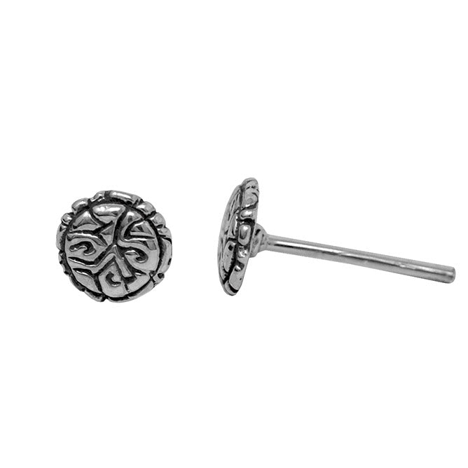 KeyDesign Round Stud Earrings