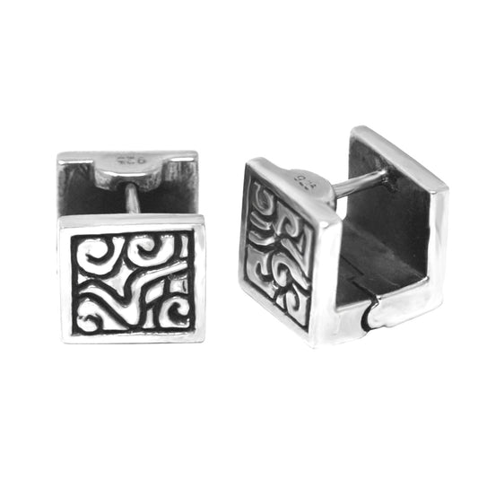 Small KeyDesign Square Chunky Huggies