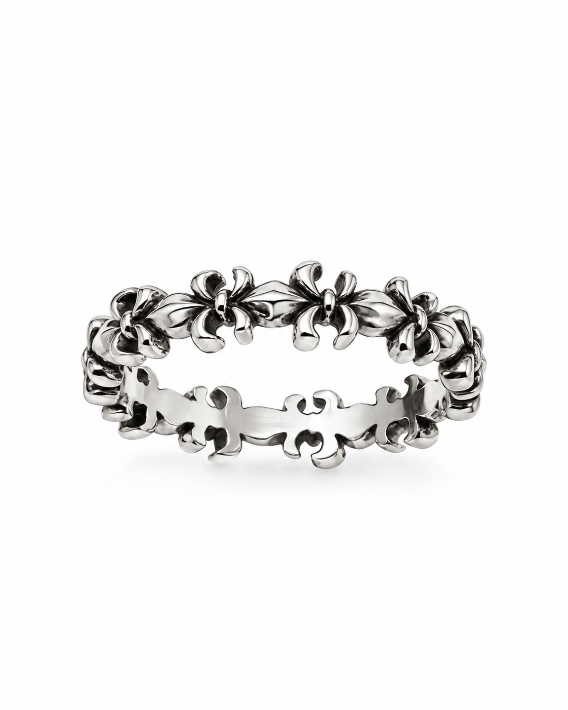 Fleur De Lis Infinity Ring