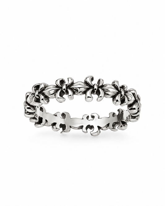 Fleur De Lis Infinity Ring