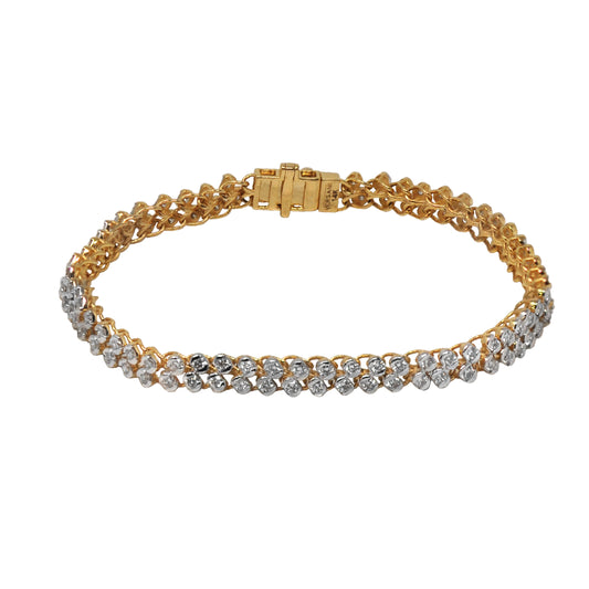 Double Row Diamond Bracelet