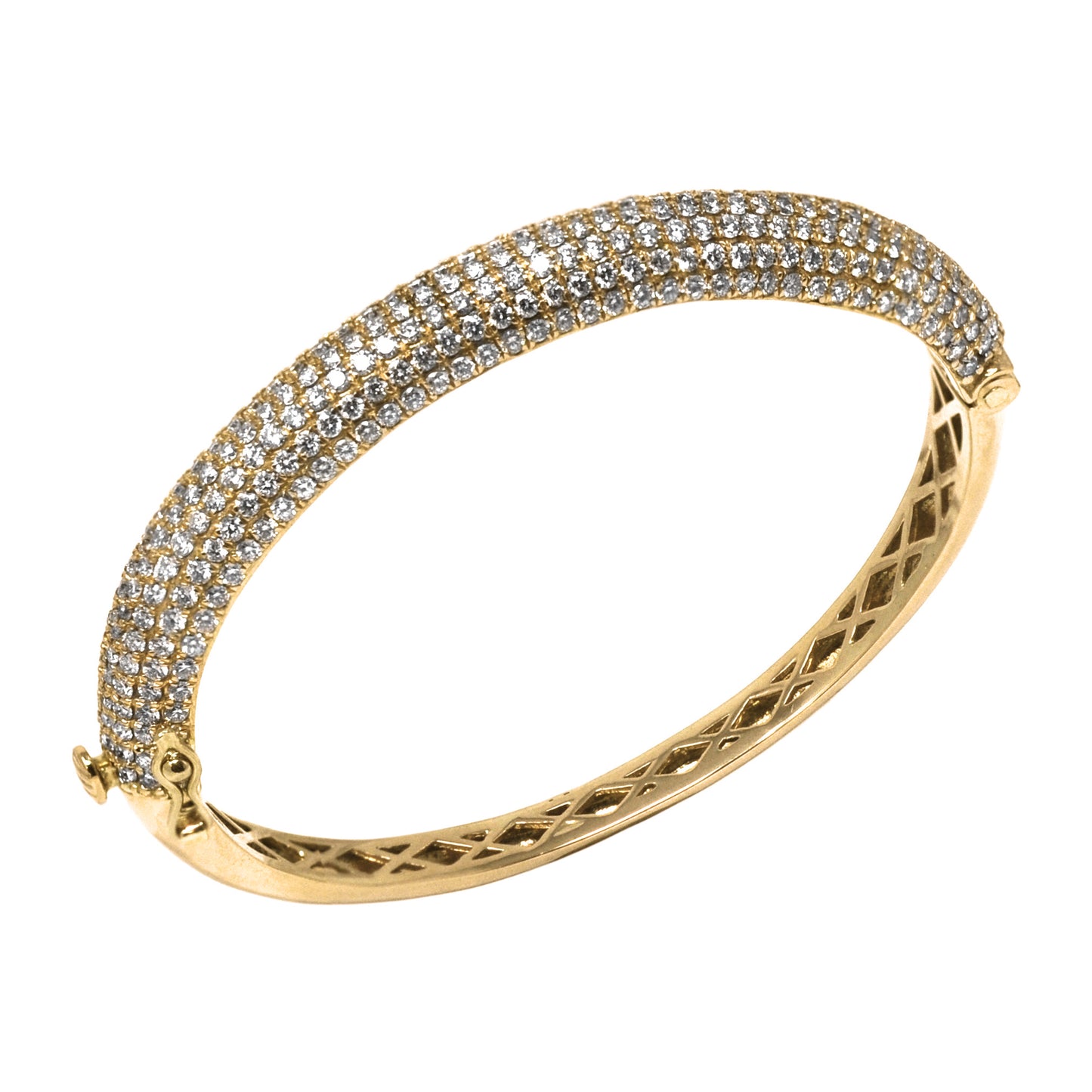 White Diamond Pavé Bangle Bracelet