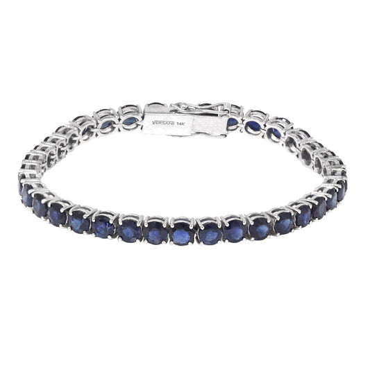 Blue Sapphire Tennis Bracelet
