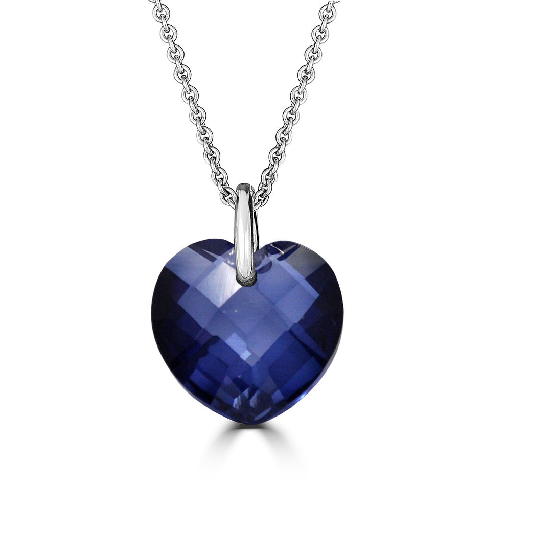 Gemstone Heart Pendant Necklace