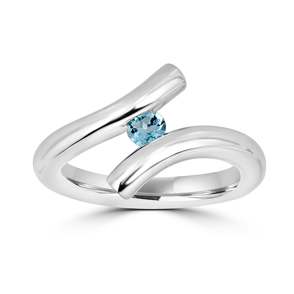 Swirl Tension Set Ring