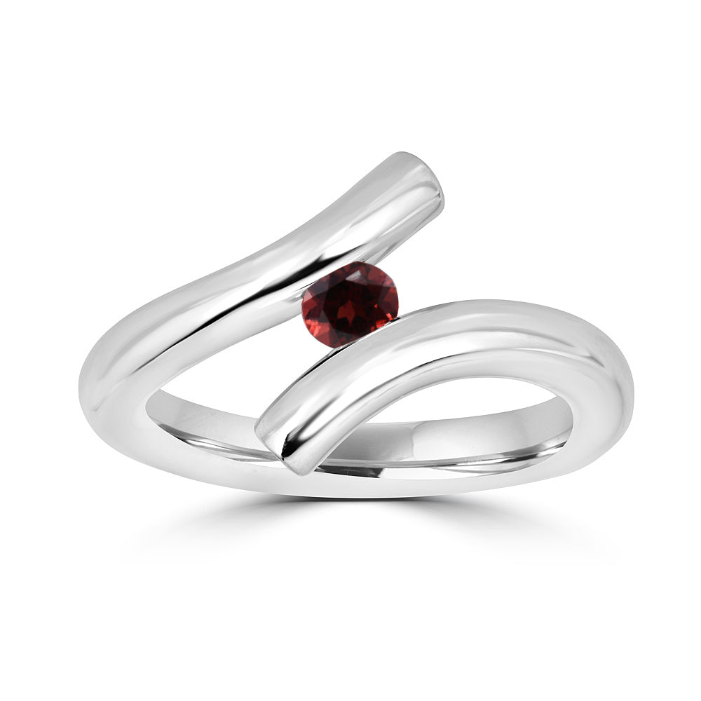 Swirl Tension Set Ring