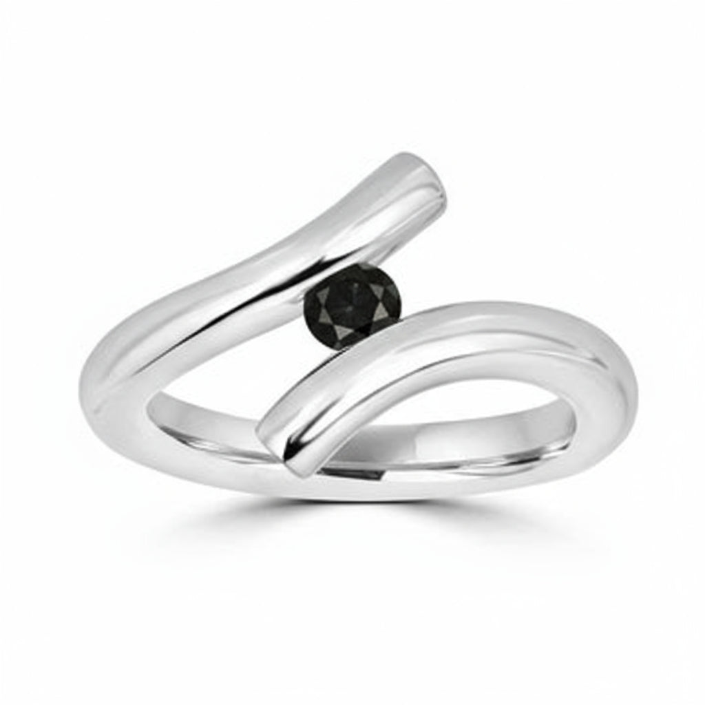 Swirl Tension Set Ring