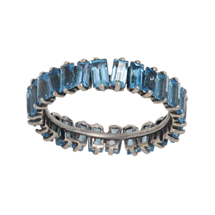 Gemstone Baguette Eternity Band