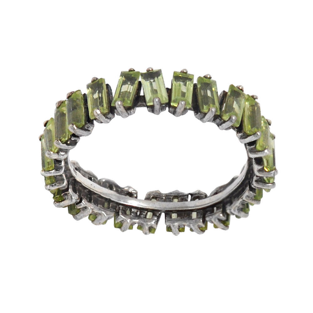 Gemstone Baguette Eternity Band