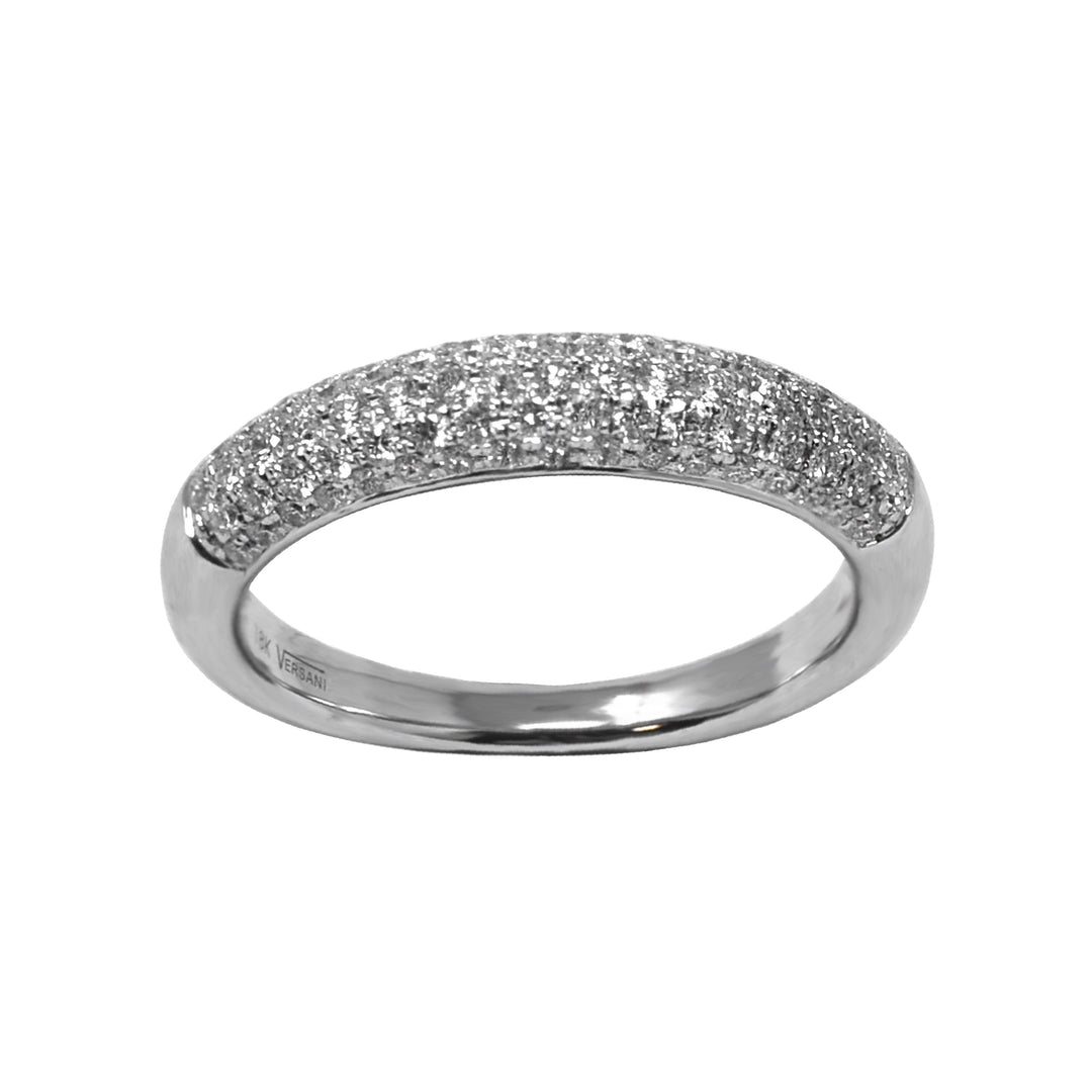 Pavé White Diamond Half Band