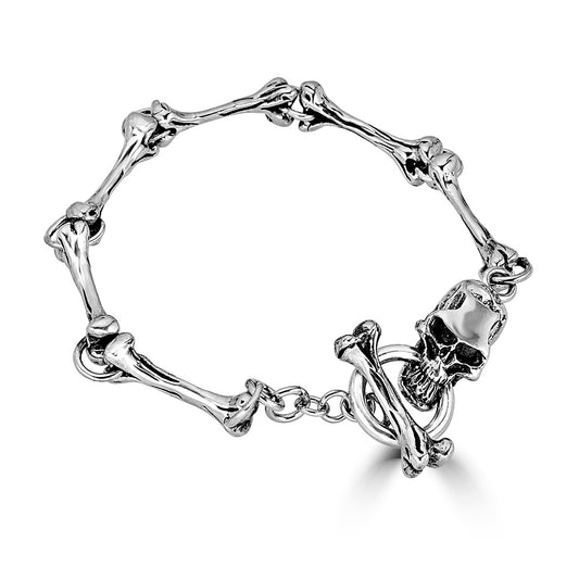 Bone Link Skull Bracelet