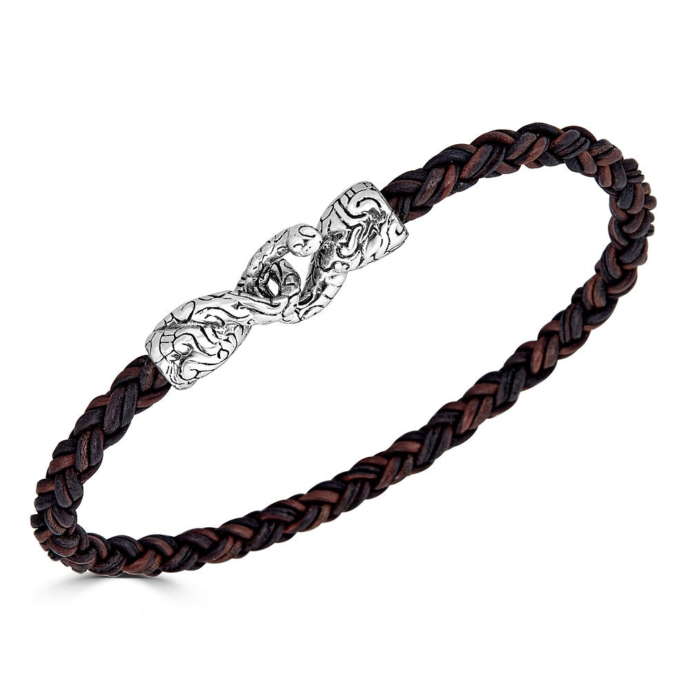 KeyDesign Knotted Leather Bracelet | Versani