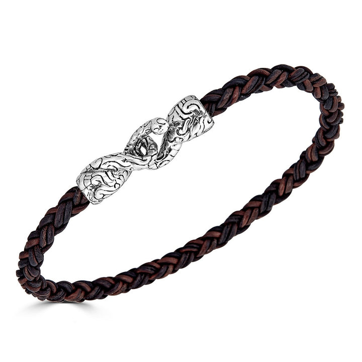 KeyDesign Knotted Leather Bracelet