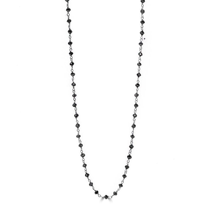 Black Diamond Beaded Necklace