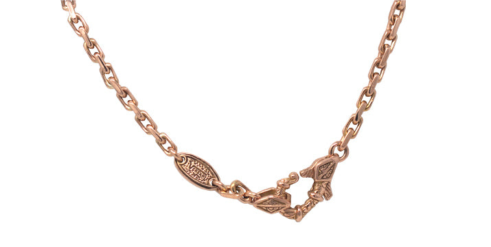 Gold Oval Link Necklace