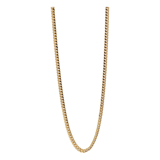 Thin Gold Cuban Link Necklace