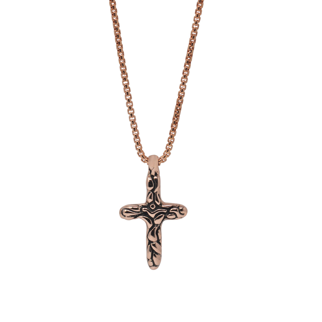 KeyDesign Gold Cross Pendant Necklace