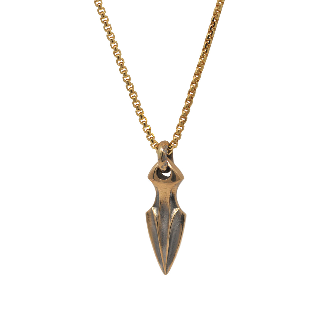 Gold Arrowhead Pendant Necklace