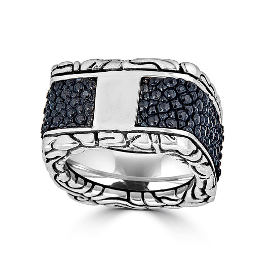 KeyDesign Square Stingray Ring