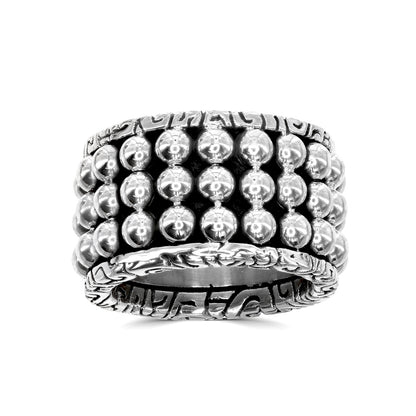 Wide KeyDesign Bubble Band Ring