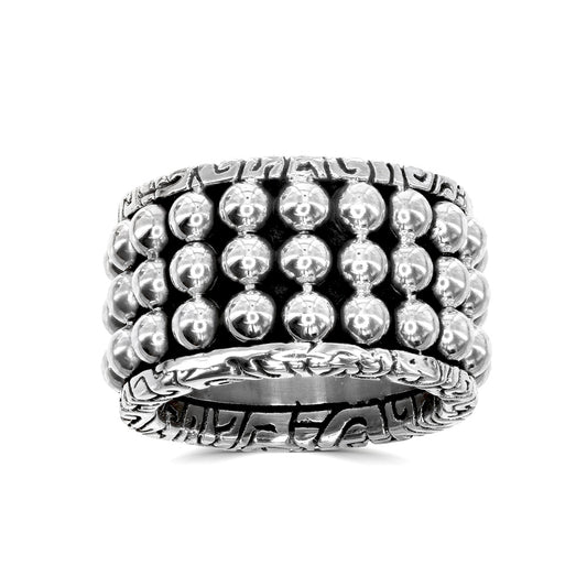 Wide KeyDesign Bubble Band Ring