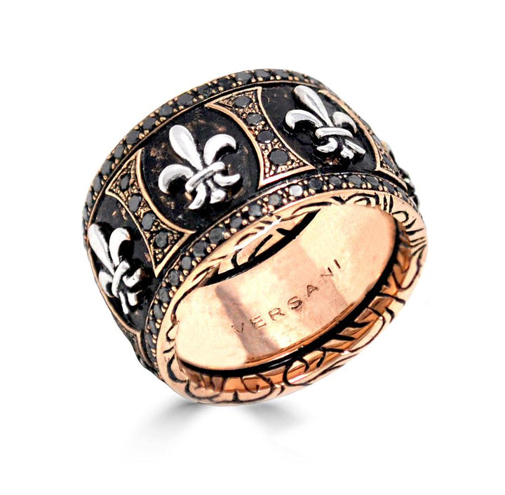 Black Diamond KeyDesign Fleur De Lis Ring