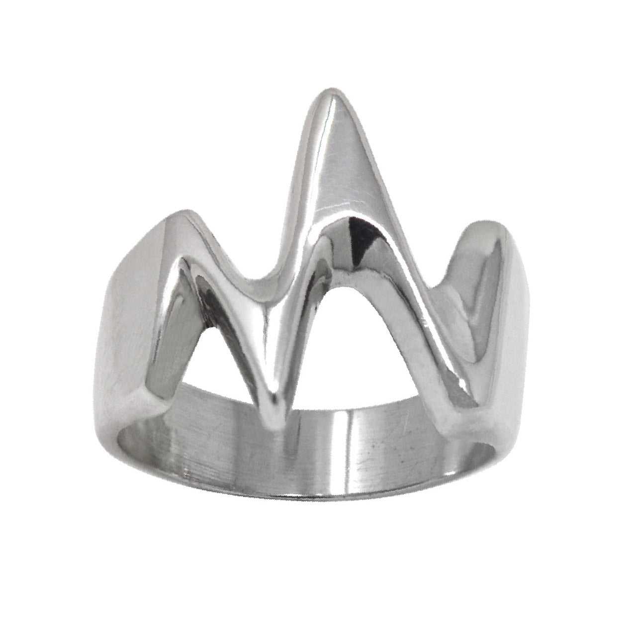 Silver heartbeat ring store