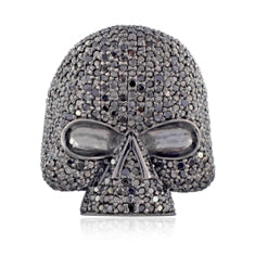 Black Diamond Skull Dome Ring