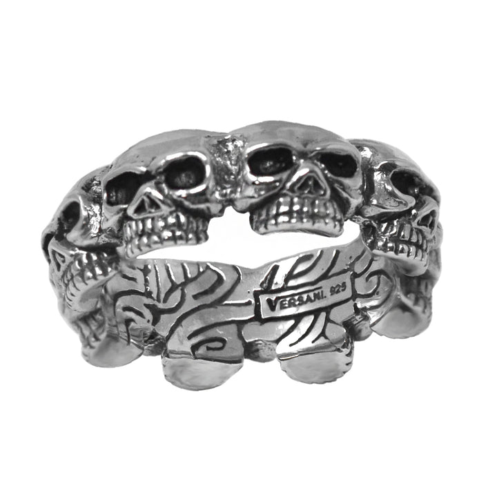 All Around Skull Band Ring