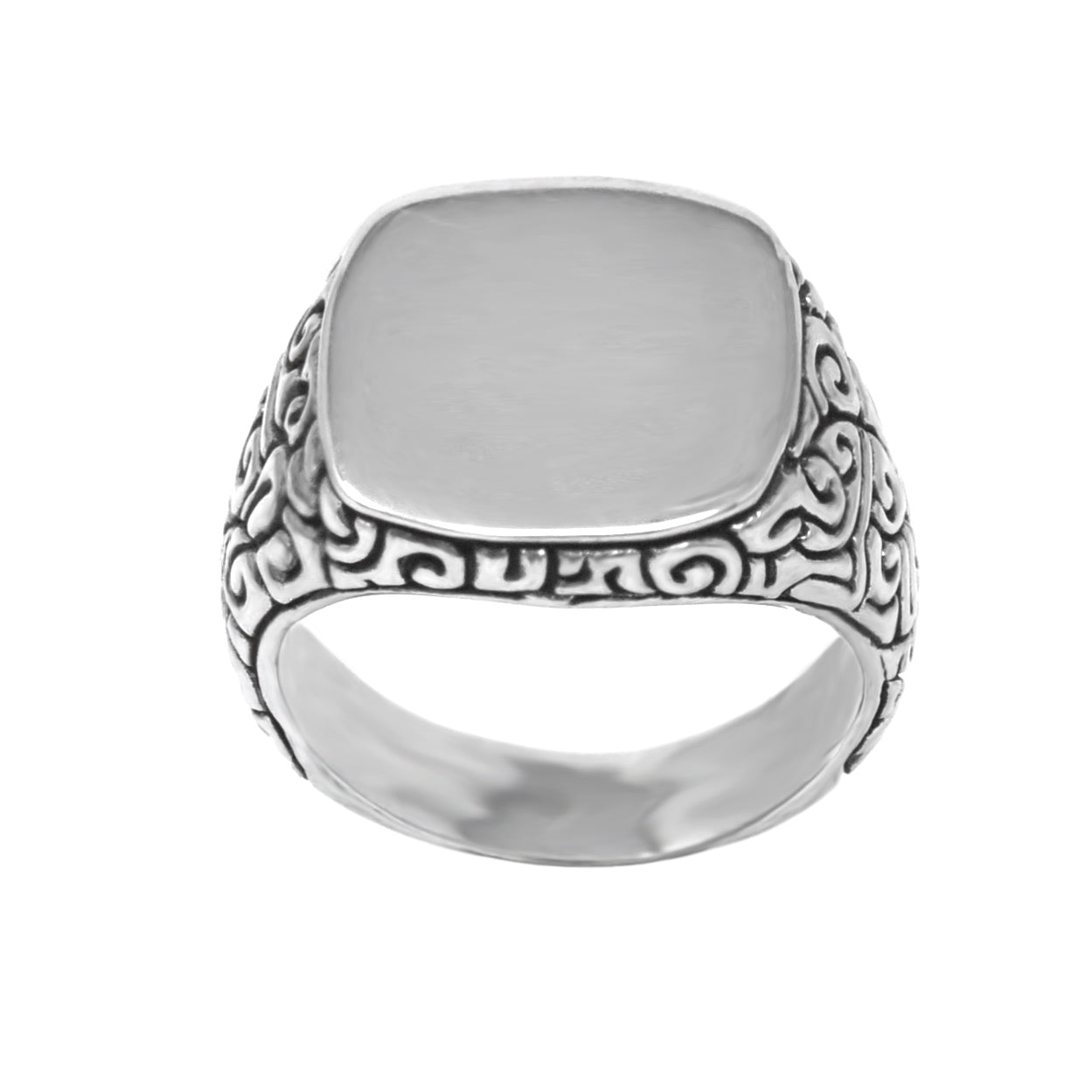 Square Top KeyDesign Sides Ring